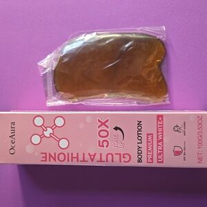 OceAura Premium Body Lotion with Tortoise Shell Design Massage Tool